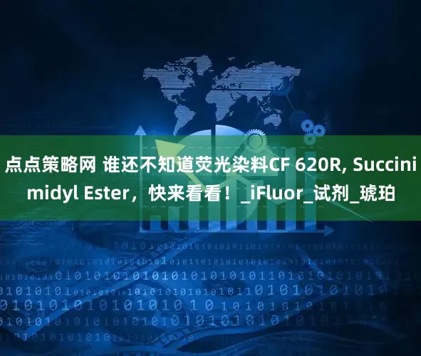 点点策略网 谁还不知道荧光染料CF 620R, Succinimidyl Ester,快来看看!_iFluor_试剂_琥珀
