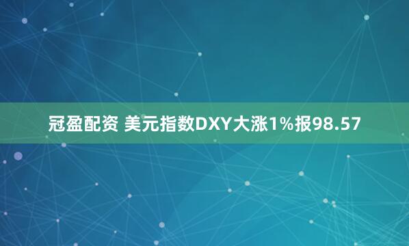 冠盈配资 美元指数DXY大涨1%报98.57